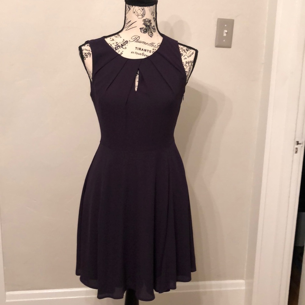 Express plum colored keyhole dress​​​​​​​​​​​​​​​
